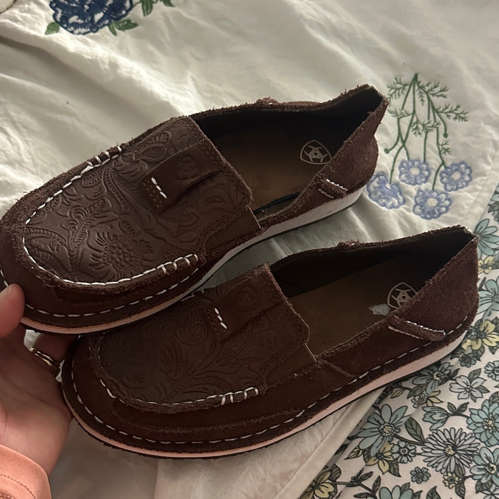 Ariat Embossed Brown Slip-Ons